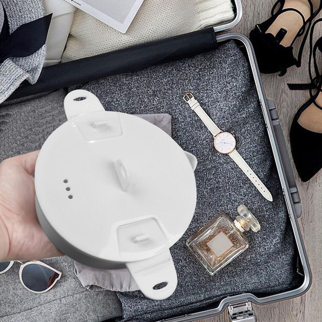 Foldable Electric Hot Cooker 800W 1.2L Travel Pot for Camping Office Hotel Noodle Porridge Soup