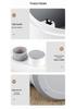 Home Story Mini Desktop Trash Can with Lid for Bedroom or Dining Table