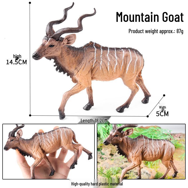 Cross-Border Animal Toy Set: Sheep, Cow, Horse, Donkey, Goat, Poultry Plastic Models