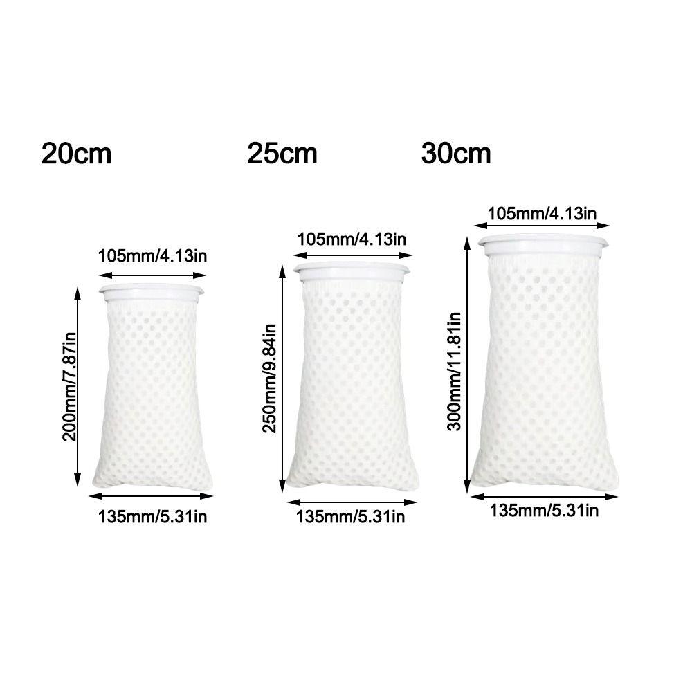 Reusable Aquarium Filter Bag Dry and Wet Separation Anti-overflow Fish Tank Filter Cotton Thickening with Frame