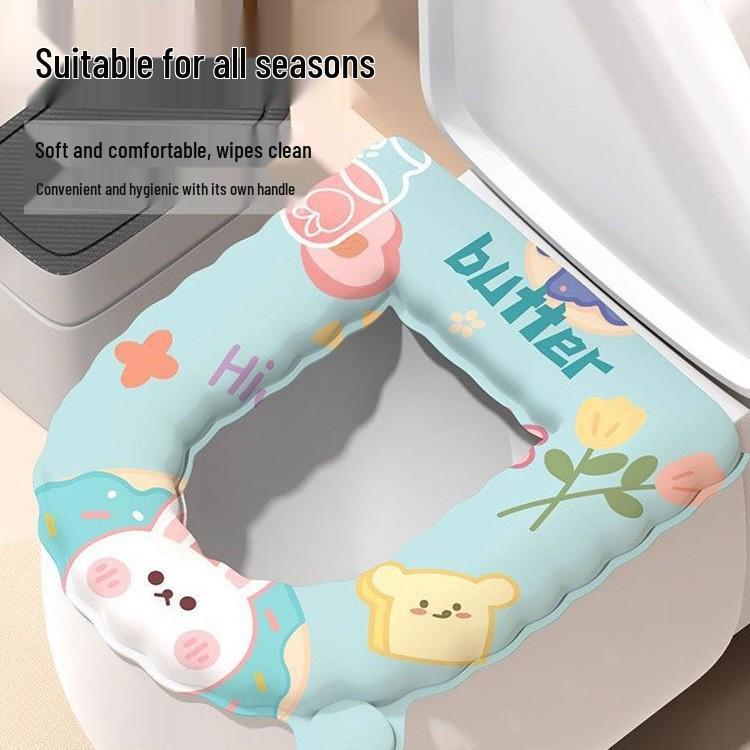 EVA Waterproof Universal Toilet Seat Cushion - No Wash Required