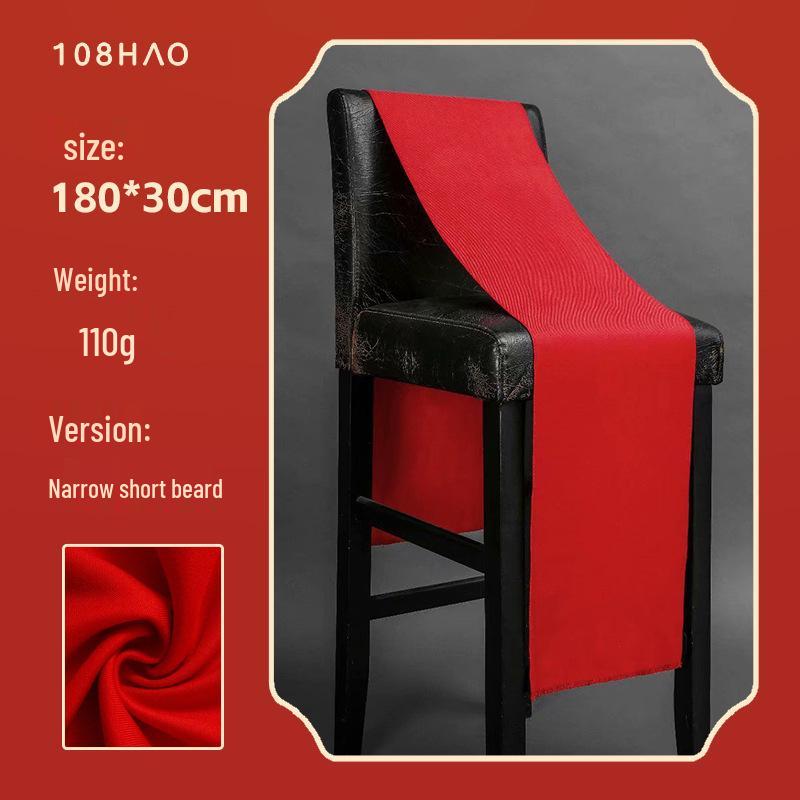 Large Red Scarf with Custom Logo Embroidery for Year-End, Spring Festival, Event Opening, Anniversary