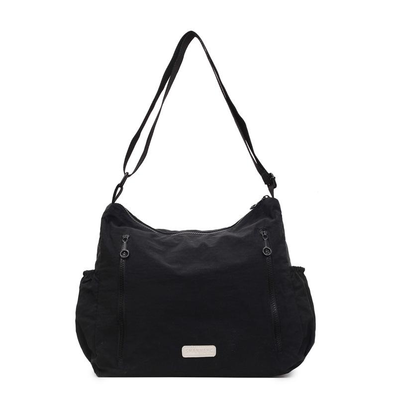 

Сумка-тоут, сумка через плечо, большая вместимость, многослойная, повседневная, одноплечевая сумка чёрный