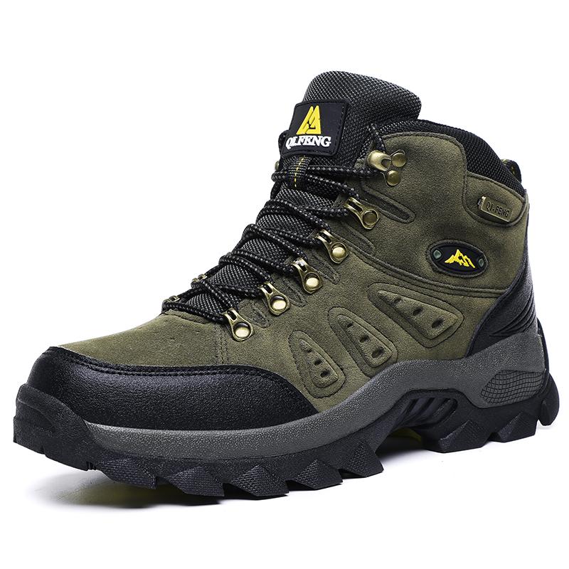 Herren Klettersneaker Sommer Casual Outdoor Sport Samt Wärme Wandern Abriebfest Stoßdämpfung Trekkingschuhe
