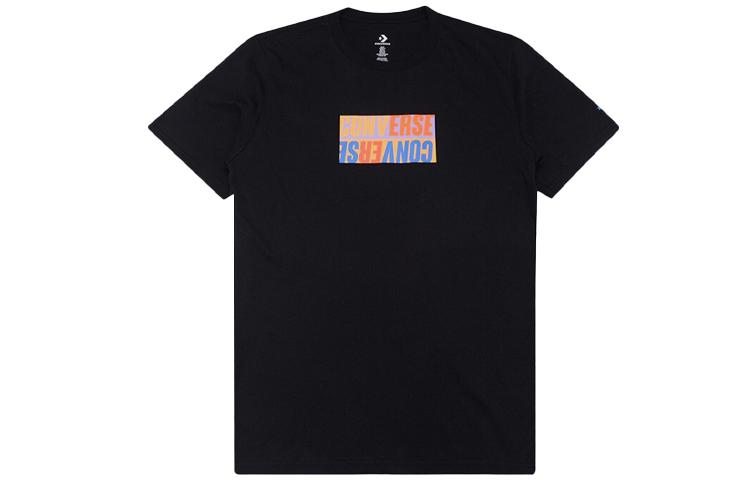Converse Set in Sleeve T Shirt Men s Black 10008541-A05 S