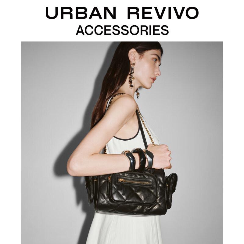 URBAN REVIVO Women s Multi-pocket Shoulder Bag One Size