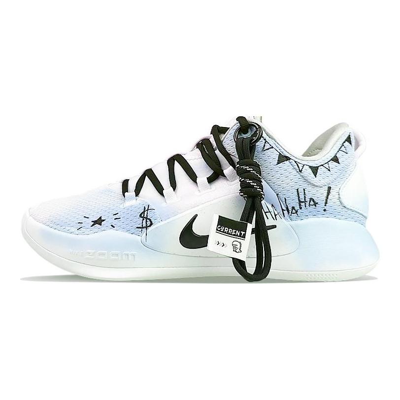Nike Hyperdunk X Cushioning Slip Resistant Cushioning Slip Resistant Low top Basketball Shoes Men's Blue Green AR0465-100(Team40-)