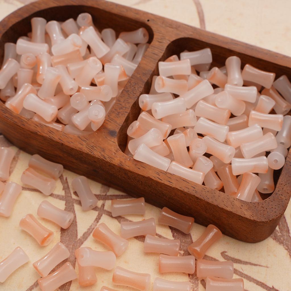 Glass Halo Staining Sprinkles Bamboo Beads Ancient Style Loose Beads Handmade Diy Hand Beaded Beads Accessories Glaze Imitation Jade Beads Materials