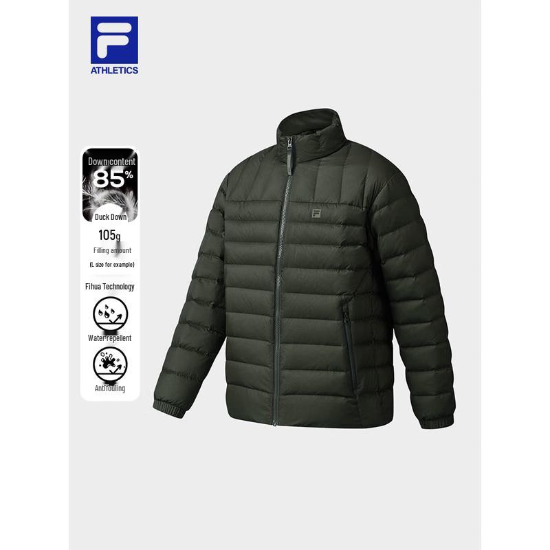 FILA Men's 2025 Winter Loose Fit Stand Collar Down Jacket