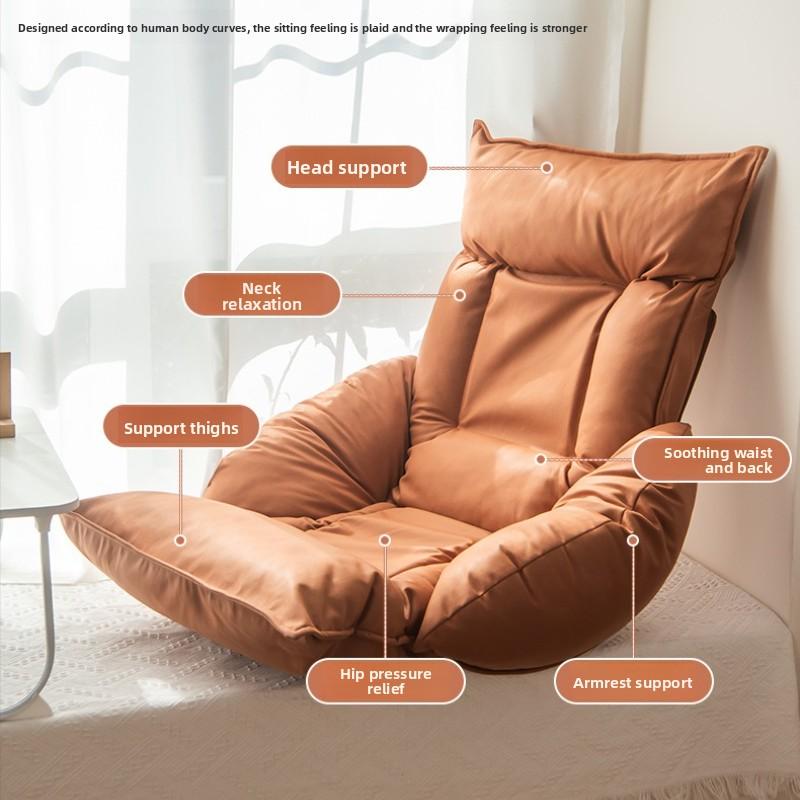 Adjustable Folding Tatami Chair - Lazy Sofa with Backrest for Reading, Balcony & Window Relaxation, bedroom chair, lounge chair
