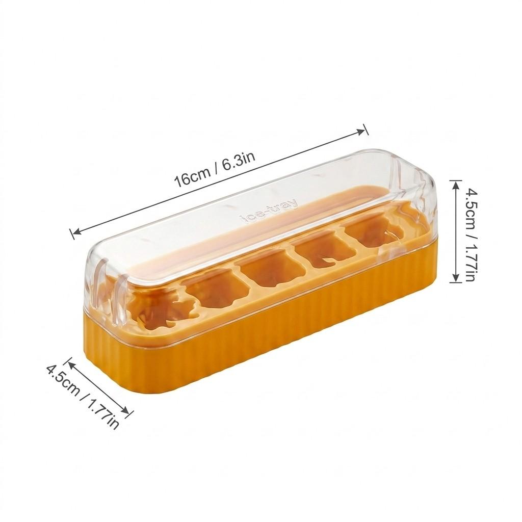 

1/2/3pcs Mini 5 Grids Plastic Ice Mold With Lid Reusable Ice Cube Tray Drink Whisky Ice Coolers Ice Cube Maker Kitchne Bar Tools