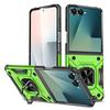 Applicable To Samsung Zflip1 Folding Mobile Phone Case Magnetic Ring 2-in-1 Hot-selling  Case Z Flip1
