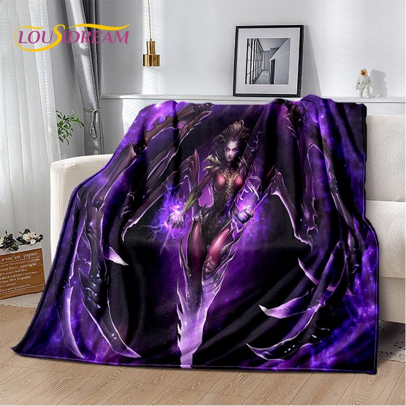 3D HD StarCraft Game Gamer Soft Plush Blanket,Flannel Blanket Throw Blanket for Living Room Bedroom Bed Sofa Picnic Cover Kids