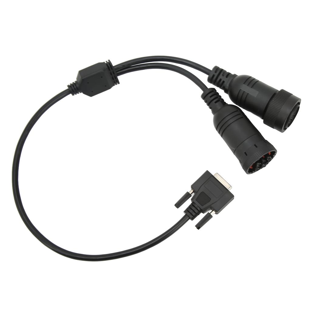 14Pin 9Pin Diagnosis Cable Adapter 457‑6114 ABS Rubber High Flexibility for ET3 OBD2 317‑7485
