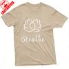 Lotus Flower Breathe Summer Men TShirt Yoga Style Casual Wear for Relaxation and Meditation Ideal Gift for Him Clothes
