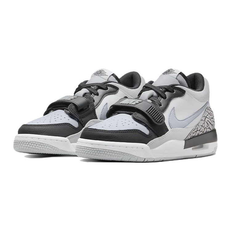 Air Jordan Legacy 312 Low GS Světle kouřově šedá Dětské tenisky Bílá Černá CD9054-105