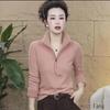 Stylish 2025 Double-Sided German Velvet Sweatshirt for Women - Fashionable, Elegant, Slimming European Design