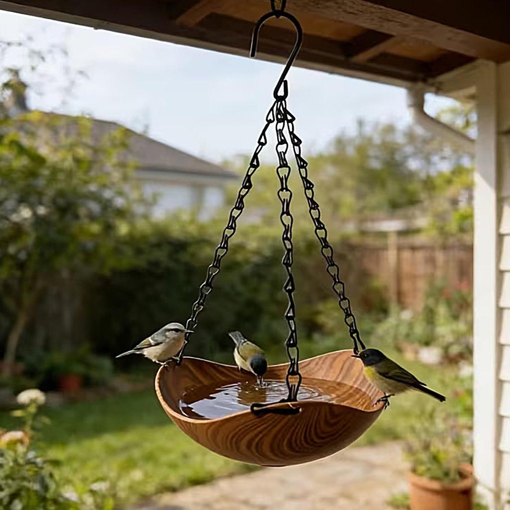 Hanging bird swimming pool, bird bath, bird feeder, outdoor drinking pool, suitable for outdoor garden decoration, hummingbird