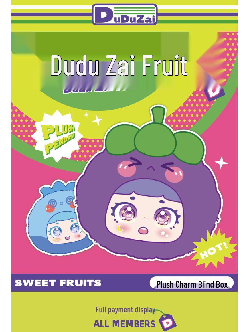 

Плюшевая игрушка-сюрприз Dudu Zai Fruit Orchard: Модный брелок-подвеска в подарок