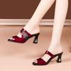 women cute black round toe high quality patent leather spring slip on square heel shoes lady casual grey pumps ab627