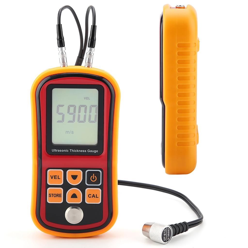 GM100 Digital Ultrasonic Thickness Gauge 1.2‑300mm Steel Width Testing Monitor