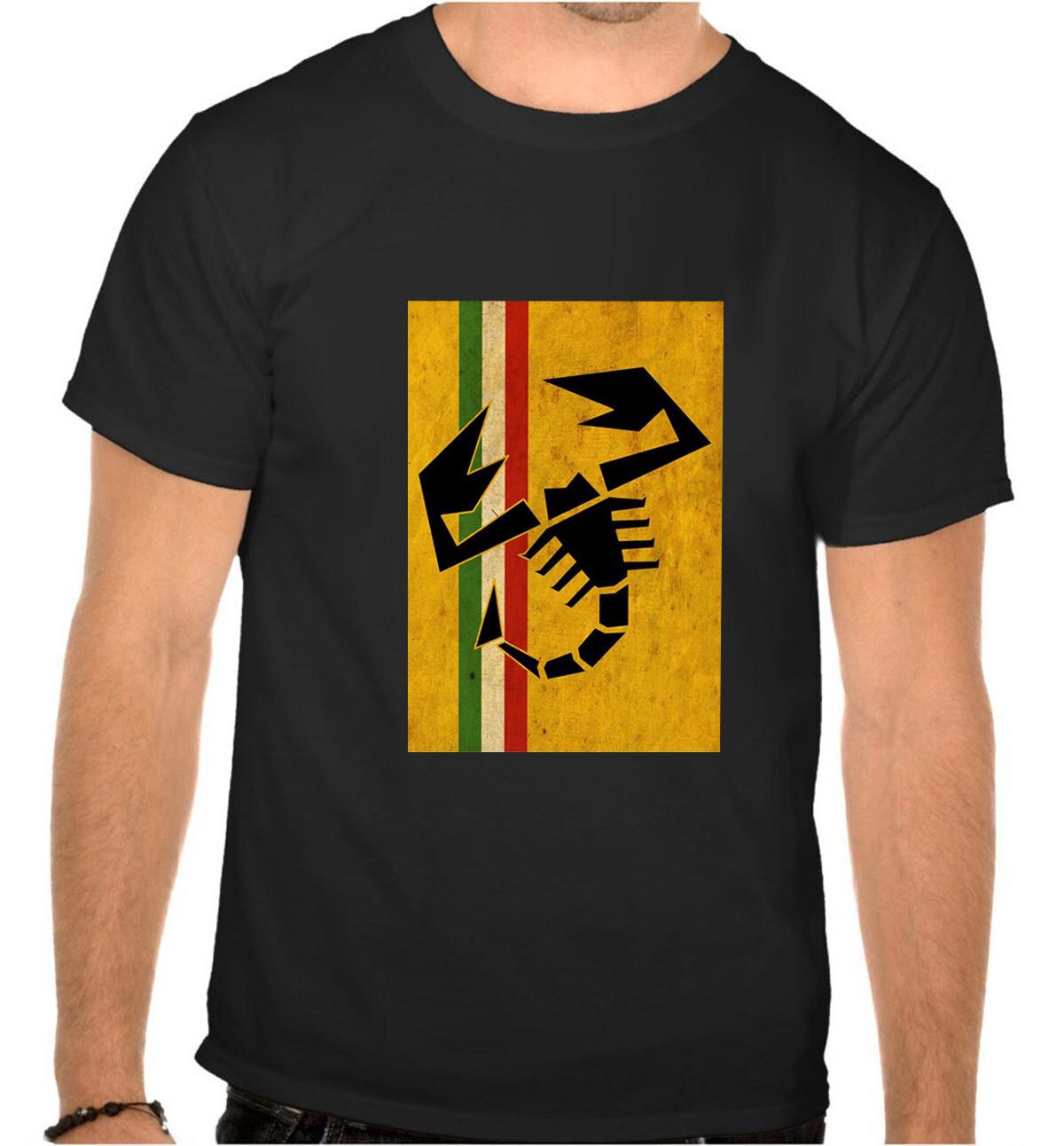 26 Abarth Fiat Car Logo Black T-Shirt -1106- Unisex T-Shirt XL