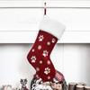Christmas Ornaments Socks Dog Cat Pendants XMAS Fur Collar Lattice Socks Christmas Tree Decorations Navidad Wholesale 2025