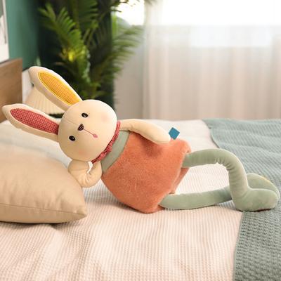 Pull Up Rabbit Plush Toy Interactive Stuffed Animal with Switchable Ears And Legs Funny Rabbit Soft Plushie Toy for Birthdays Easter