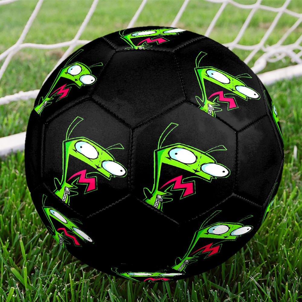 Invader Zim Theme Size 5 Soccer Ball, Suitable for Both Indoor and Outdoor Matches, a Gift Suitable for Everyone.