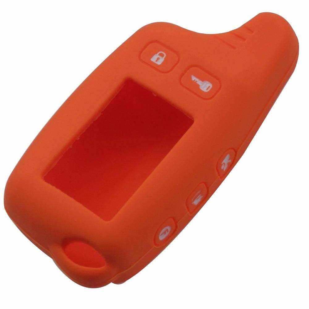 Jingyuqin Tw9010 Silicone Case KeyChain For Russian 2-way Alarm System Alarm Key Fob For Tomahawk Tw9010 9010