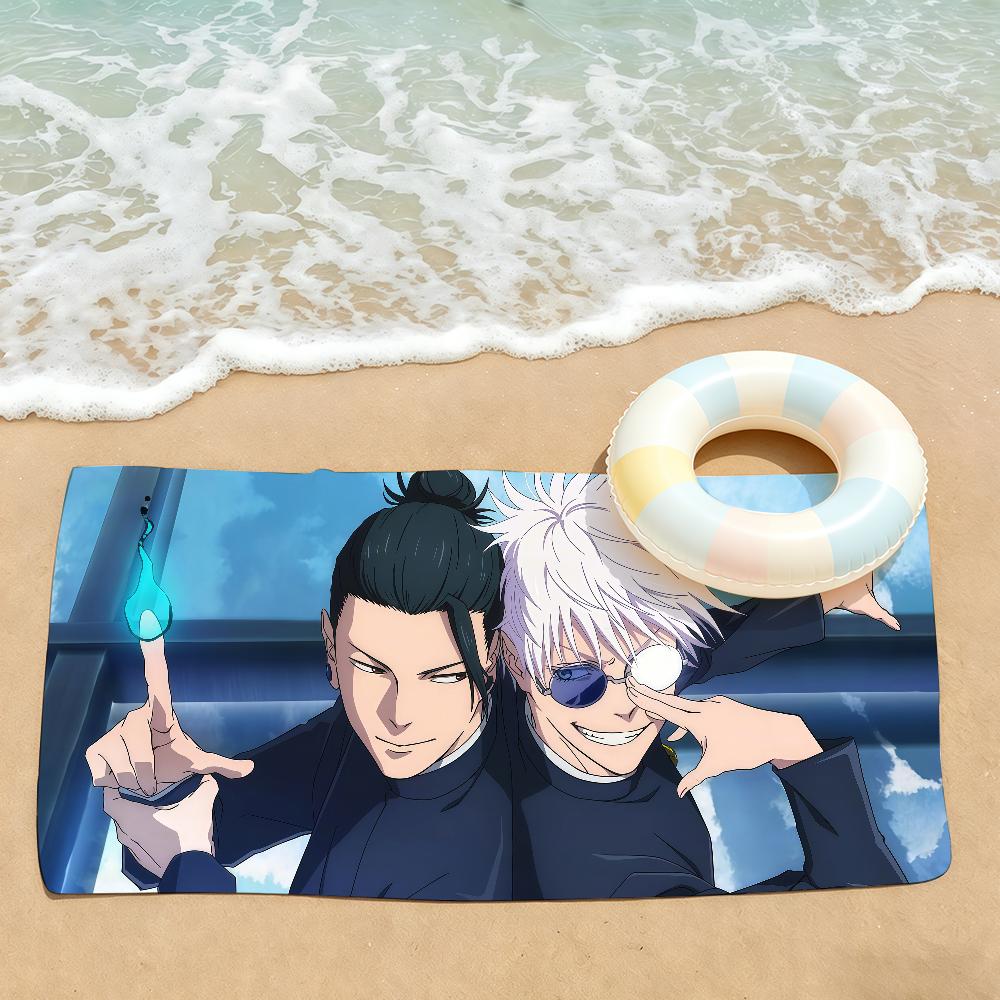 Adventure anime J-Jujutsu K-Kaisen-S Towel Drying Bath Towel Applicable To Light Swimming Camping Yoga Beach Out