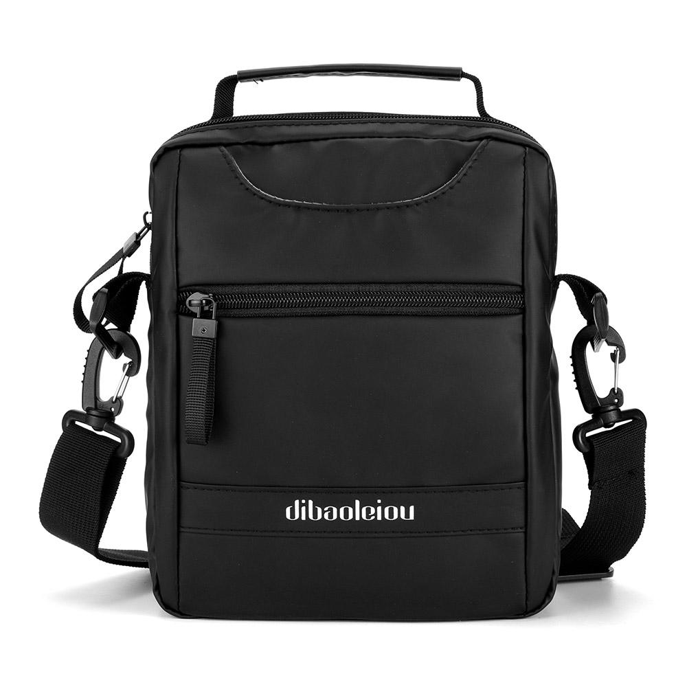 

Мужская сумка-мессенджер из ткани Оксфорд, Вертикальная модная многофункциональная сумка на одно плечо, Повседневная дорожная сумка с ручкой и поясная сумка (20cm Max Length 30cm) чёрный