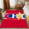 Canadiens Eishockey Team Fußmatte für Wohnzimmer, Spielzimmer, Büro, Schlafzimmer, Bürobodenmatte Verspieltes Design, Weihnachts-Fan-Geschenke