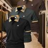 3Pack Mens Color Block Collar Polo Shirts - Short Sleeve Regular Fit Tops for Men Business Daily Work Wear
