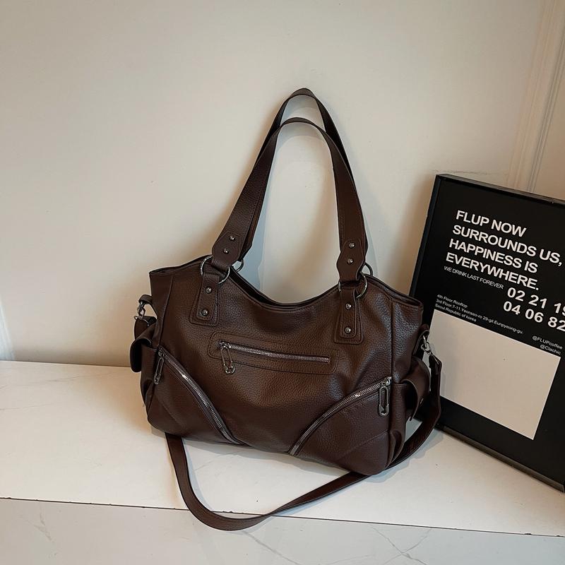 Torba PU Tote o Dużej Pojemności Damska Torba na Ramię