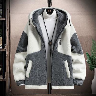 Autumn and Winter Lamb Fleece Jacket Men's Winter Loose Trend Youth Students Thickened Men's Jacket