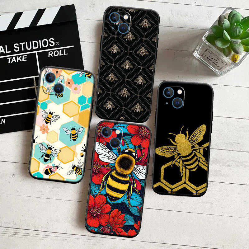 MH20 Bees Cartoon New Shell Phone Case for Xiaomi Poco F5 F6 C40 C65 C55 C50 C51 M7 X7 C75 M6 C71 F7 C85 F8 Pro Ultra