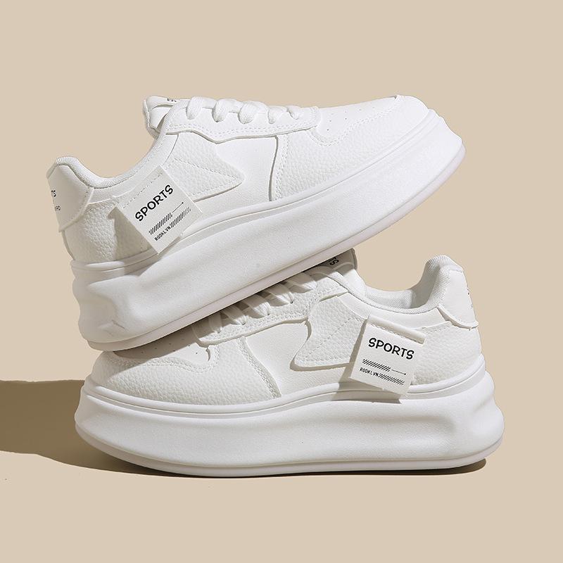 

2025 spring white shoes new Korean version ins female students platform heightening sports board shoes casual street shooting HB251 35