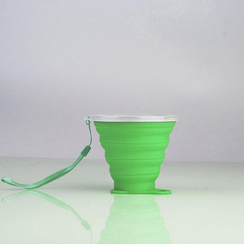 Silicone Collapsible Outdoor Cup: Portable, Telescopic for Water, Coffee, and Mouthwash