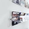 PonyLes Magazine INS Nordic Transparent Magazine Wall Wall Brochure Wall-Mounted Rack, Style, Design, Acrylic, Rack, Shelf, Bookshelf, Storage, Stand,