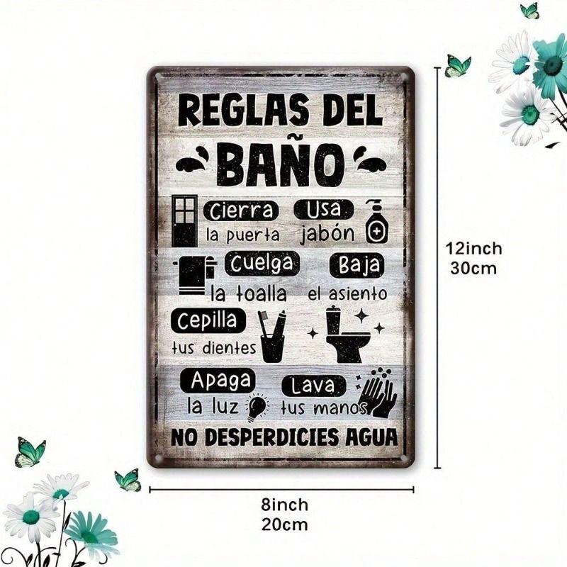 Decorative Metal Wall Sign 20x30cm Tin Sign Vintage Art