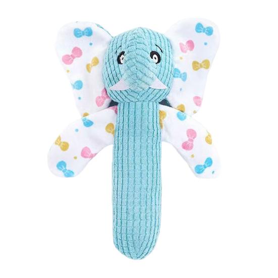 Durable Dog Chew Toys Squeaky Plush Toy, Cute Animal Shape, Corduroy Crinkle Paper Reinforced Suture Pet Playthings Interactive Teeth Grinding Toy