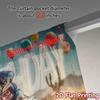 Set Of 2 Flat Printing Curtains Without Rod Birthday Thrill Popular Fashionable Fabric All Seasons Ldeal Curtain Made Polyester