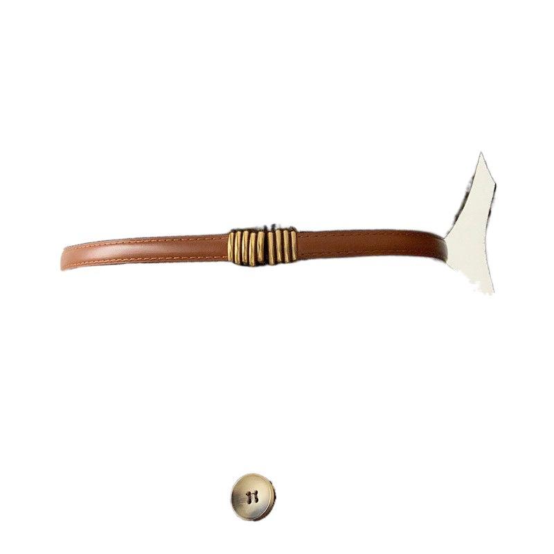 Stylish And Elegant Womens Belt Perfect For Dresses And Coats With Distinctive Vintage Metal Buckle