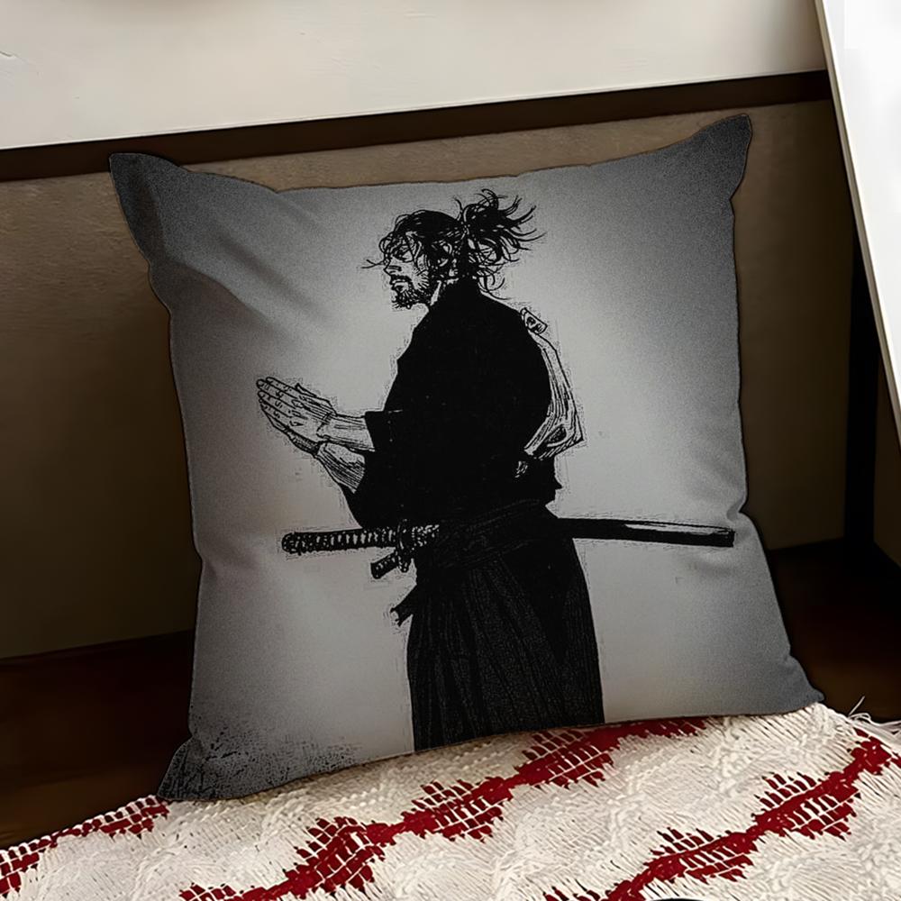MManga VVagabond Cushion Cover Reversible Soft Durable Pillow Cover Home  Car MultiScene Use for Daily Comfort