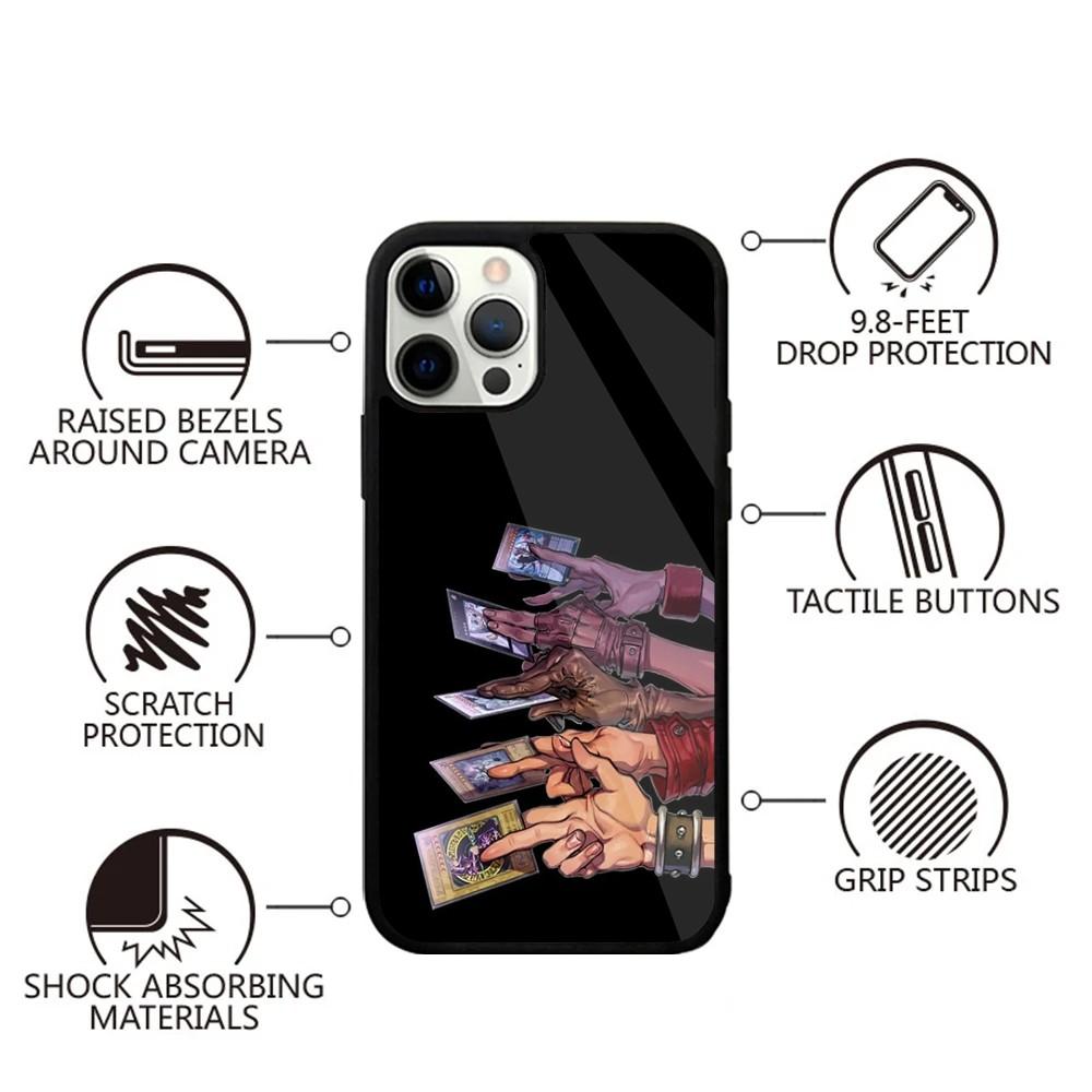 Anime Y-Yu-Gi-Oh Phone Case For iPhone 16,15,14,13,12,11,Plus,Pro,Max,Mini Magsafe Magnetic Wireless Charging