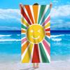 Mehrfarbiges Polyester-Strandtuch Flamingo Einhorn Ananas Bedrucktes Badetuch Schnelltrocknend Sandfrei für Sommer Pool Urlaub