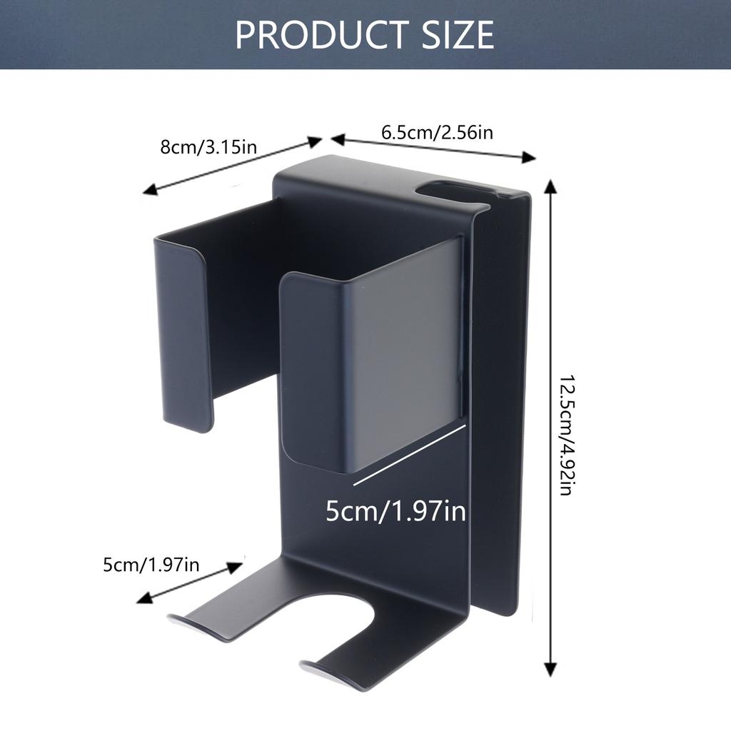 Styling Appliance Holder Easy Installation Bathroom Wall Storage Rack For Curling Irons And Flat Irons