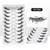 10 Pairs Half Lashes Free Shipping Fluffy Wispy Natural False Eyelashes Cheap Makeup Cat Eye Eyelashes