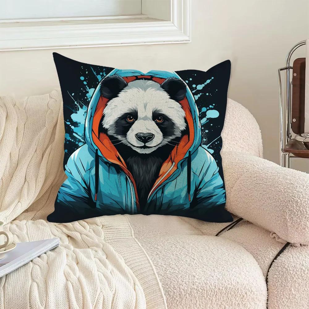 Panda Impact High Quality Luxury Cushion Cover for Pillow Pilow Covers Decorative Pillowcases Home Room Decorating Items Pillows